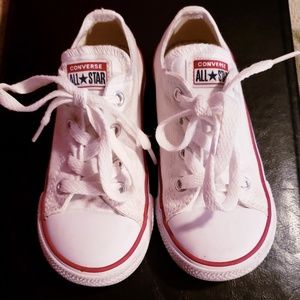 Toddler girls white converse